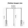 CHALKE Closet Rail Hanging Rod,Lift/Pull Down Bedroom Single Hanger,for Hanging Clothes Closet Lift Rail Organizer Storage System,Garment Organizer, Load Capacity 20 Kg (Size : 930-1250mm) view 2