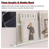 MTSON Small Magazine Rack Stand Wall Mounted, Flyers Magazines Brochure Display Stand Transparent Newspaper Storage Rack, Home Pamphlet Holders (Size : 80cm(31 1/2")) view 4