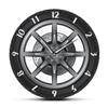 12Inch Acrylic Wheel Hub Wall Clock, Car Wheel Wall Clocks, Mechanical Wheel Retro Clock, for Workshop Decoration view 1