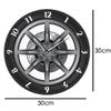 12Inch Acrylic Wheel Hub Wall Clock, Car Wheel Wall Clocks, Mechanical Wheel Retro Clock, for Workshop Decoration view 3