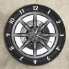 12Inch Acrylic Wheel Hub Wall Clock, Car Wheel Wall Clocks, Mechanical Wheel Retro Clock, for Workshop Decoration view 4