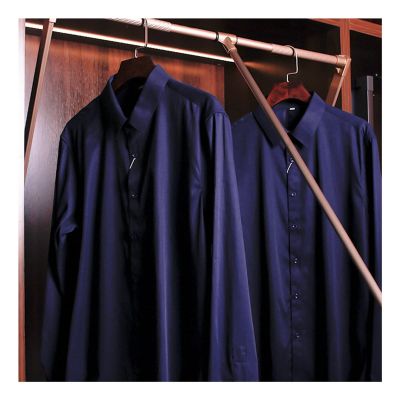 CHALKE Pull Down Closet Rail Hydraulic Double Cushion for Hanging Clothes Closet Lift Rail Organizer Storage System,Garment Organizer,Load 30KG/66lbs (Size : 450-600mm)