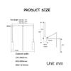 CHALKE Pull Down Closet Rail Hydraulic Double Cushion for Hanging Clothes Closet Lift Rail Organizer Storage System,Garment Organizer,Load 30KG/66lbs (Size : 450-600mm) view 2