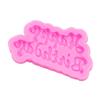 RELAND SUN Happy birthday Silicone mold children chocolate sugar cake mold DIY soap mold view 3