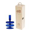 Acever Glass Candle Holder Stick Candle Jar Wooden Wine Box for Home Dcor Birthday Wedding Christmas New Year Valentines Day view 1