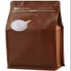 DMPACKDM Coffee Bags with Valve(16 oz,1 lb,100pcs) Brown High Barrier Aluminumed Foil Flat Bottom Heat Sealed Coffee Beans Packaging Bags Side Zipper Resealable for Home or Business view 1