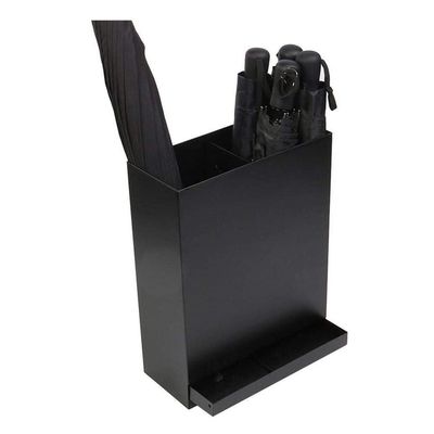 Umbrella Holder Umbrella Rack Household Metal Umbrella Stand With Removable Drip Tray Umbrella Organizer Umbrella Holder For Office Home Corridor Umbrella Holder Indoor ( Color : Black , Size : 30*13*