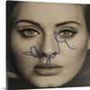 Photo Art Print by PHOTOOH! ~ Adele Signed Autographed Wall Art Photo Posters Celebrity Movies Star Canvas Pictures for Modern Home Office Art Decor Celebrities Prints Unframed Photograph RePrint RP (20 X 30 POSTER PRINT) view 1