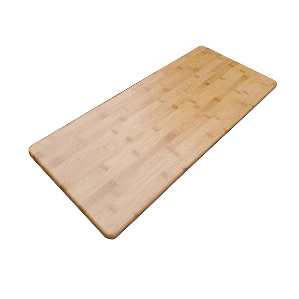 PFCDZDU Universal One-Piece Table Top, 2cm Thick Natural Bamboo Waterproof Tabletop, Countertop Riser Desk for Home Office, 23 Sizes (Color : Wood Colour, Size : 50x50x2cm)