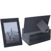 100 Pack Standing Paper Picture Frames 4x6,Cardboard Photo Frame with Easel,Paper Photo Frame Cards,Gallery Frames Bulk For Mother's Day Father's Day Graduation Birthday Wedding Classroom Craft DIY,Black view 1