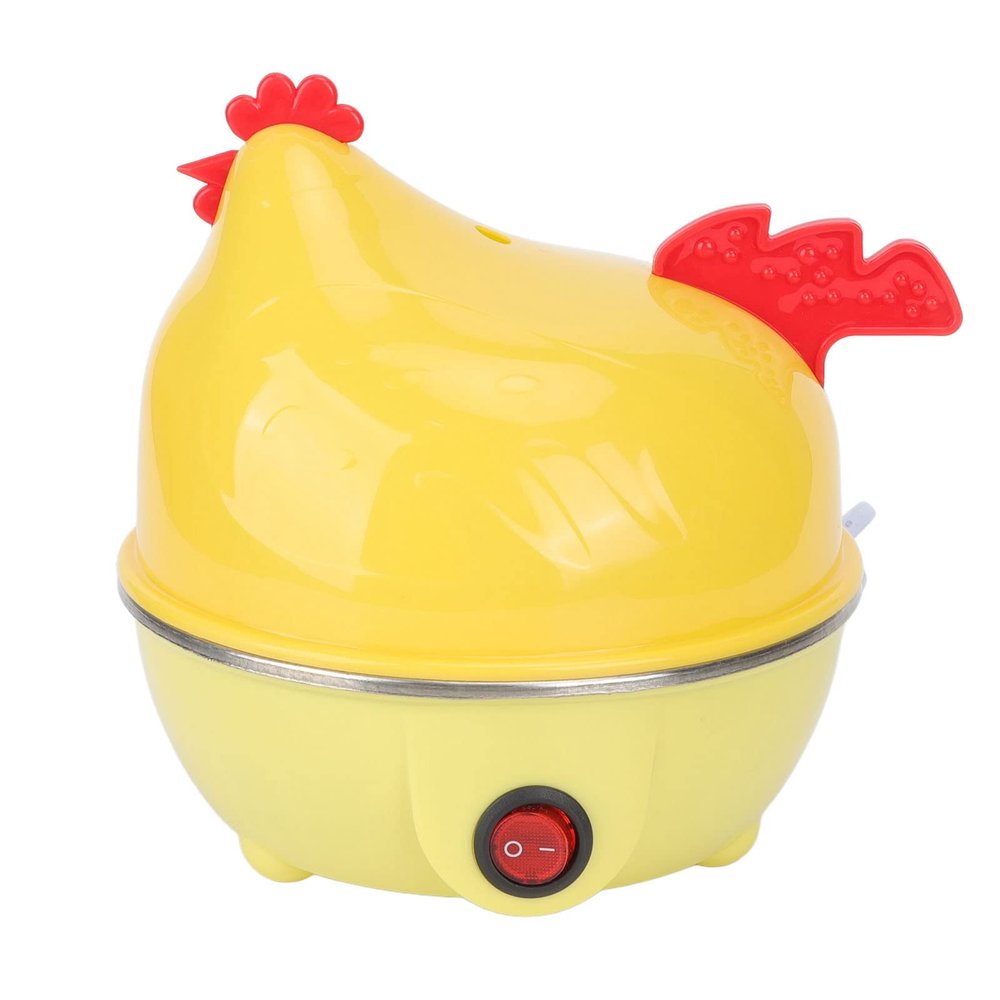 Aqur2020 Electric Egg Cooker, Multifunction Chicken Shape Rapid Egg Boiler with 7 Egg Capacity Automatic Shut Off Mini Breakfast Machine Kitchen Utensil