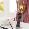 Black Gold Silverware Set for 8 Premium 18/10 Stainless Steel Flatware Set 40 Piece Modern Cutlery Utensils Knifes Forks and Spoons Tableware Set for Home Kitchen Restaurant Wedding view 3