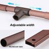 Pull Down Closet Rod, Aluminum Adjustable Closet Pull Down Rod Hanger, Closet Hanger Rail with Telescopic Handle and Mounting Hardware, 30kg Weight Capacity (Size : 830-1150mm) view 4
