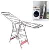 Clothes Drying Racks for Laundry Foldable,Stainless Steel Laundry Rack, Foldable Free-Standing Indoor Airer, with Height-Adjustable Gullwings,for Clothes,Sheets,Sock,Shoes(180cm) view 1