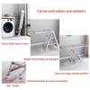 Clothes Drying Racks for Laundry Foldable,Stainless Steel Laundry Rack, Foldable Free-Standing Indoor Airer, with Height-Adjustable Gullwings,for Clothes,Sheets,Sock,Shoes(180cm) view 4