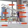 Clothes Drying Rack Folding Indoor,Laundry Drying Rack,Stainless Steel Laundry Rack, Foldable Free-Standing Indoor Airer, with Height-Adjustable Gullwings,for Clothes,Sheets,Sock,Shoes(180cm) view 3