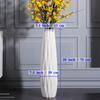Ceramic White Tall Floor Vase 28 Inches,Modern Large Flower Tall Vases for Office, Home,Farmhouse,Living Room Dcor,Simple Origami Design Fall Decorative Porcelain Flower Arrangement Vase Best Gift view 2