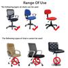 VIKAUL Office Chair Slipcovers Split Computer Chair Cover Universal Rotating Stretch Chair Protector Waterproof Chair Seat Cover for Home Company Bedroom, Set of 4,Dark Gray view 3