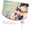 Anneome 1pc Portable Heart Shaped Wine Table Wooden Serving Desk for Outdoor Picnics Camping Beach Wine Lovers Holds Bottle Glasses Durable Design for Home Outdoor Use view 4
