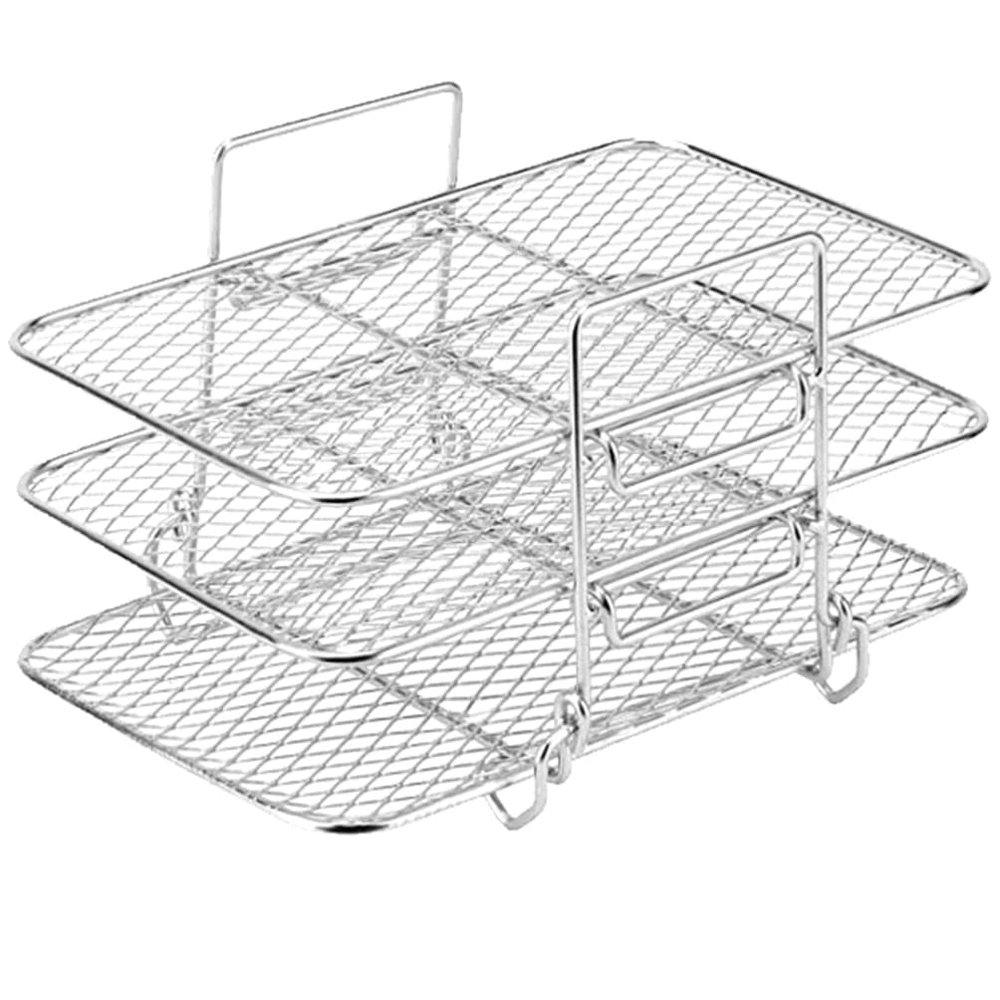 SHERCHPRY Multi-layer Air Fryer Rack Stackable Dehydration Stand for Healthy Cooking Compatible and Instant Fryer for Efficient Food Drying and Crisping