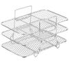 SHERCHPRY Multi-layer Air Fryer Rack Stackable Dehydration Stand for Healthy Cooking Compatible and Instant Fryer for Efficient Food Drying and Crisping view 1