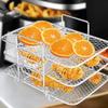 SHERCHPRY Multi-layer Air Fryer Rack Stackable Dehydration Stand for Healthy Cooking Compatible and Instant Fryer for Efficient Food Drying and Crisping view 4