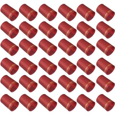 SHERCHPRY 50pcs Red Wine Sealing Film Heat Shrink Wine Bottle Wraps Pvc Material