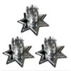 48 PCS Silver Metal 7 Star Household Candle Holder 2.75" Wide Wicca, Pagan & Magick view 1