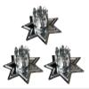 12 PCS Silver Metal 7 Star Household Candle Holder 2.75" Wide Wicca, Pagan & Magick view 1