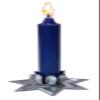 12 PCS Silver Metal 7 Star Household Candle Holder 2.75" Wide Wicca, Pagan & Magick view 2