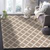 Geometric Beige Moroccan Pattern Area Rug, Indoor Non-Slip Kids Rugs, Machine Washable Breathable Durable Carpet for Front Entrance Floor Decor-5.3x8ft view 3