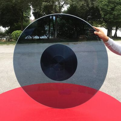 WEBUP Round Rotating Serving Tray Glass Turntable Lazy Susan For Family Dinners With Silent Smooth Aluminum Alloy Base, Lazy Susan Swivel Tray-24inch(60cm) (Size : 80cm/30INCH)