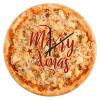 UFunhome 10" Silent Non Ticking Christmas Wall Clock for Living Room Decor Fast Food Cheese Pizza Merry Christmas Xmas Home Decoration Wooden Clock for Office, Kitchen, Bedroom, Restaurant Gift view 1