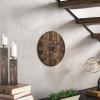 15-Inch Silent Non Ticking Modern Wall Clock for Living Room Decor Family Quote Saying Time Spent With Family Is Worth Every Second Wooden Clock for Office, Bathroom, Kitchen, Bedroom, School view 3