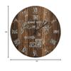 15-Inch Silent Non Ticking Modern Wall Clock for Living Room Decor Family Quote Saying Time Spent With Family Is Worth Every Second Wooden Clock for Office, Bathroom, Kitchen, Bedroom, School view 4