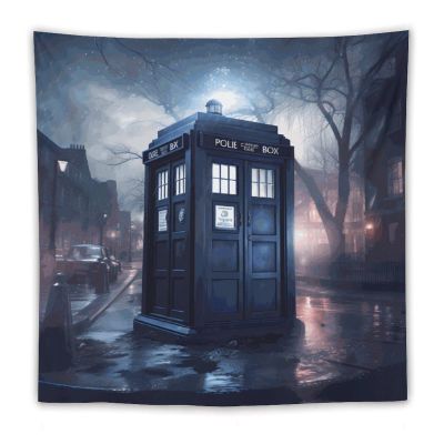 Doctor Dr Who Police Box Mice Tapestry Home Decor Customized Backdrop Banner for Bedroom Living Room Dormitory