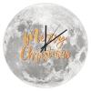 UFunhome 10" Silent Non Ticking Christmas Wall Clock for Living Room Decor View of The Planet Jupiter Merry Christmas Xmas Home Decoration Wooden Clock for Office, Bathroom, Kitchen, Bedroom, School view 1