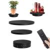 Black Electric Rotating Turntable, 3 in 1 Rotating Display Stand 360 Degree Rotating Platform for Display Jewelry, Watch, Collectibles, Remote Control view 1