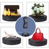 Black Electric Rotating Turntable, 3 in 1 Rotating Display Stand 360 Degree Rotating Platform for Display Jewelry, Watch, Collectibles, Remote Control view 2