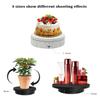 Black Electric Rotating Turntable, 3 in 1 Rotating Display Stand 360 Degree Rotating Platform for Display Jewelry, Watch, Collectibles, Remote Control view 3