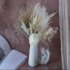 White Series Pampas Grass Bouquet, Dried Flower Bouquet, Vase Filler, Natural Flower dcor, Flower Arrangement, Small Centerpiece, Office Table Dcor( Without vase) midium Size view 1