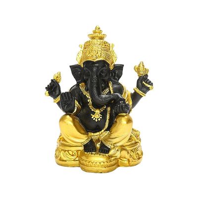 KIZQYN Table Desktop Decor Buddha Elephant God Statue Home Resin Ornaments Home Office Desktop Decor Buddhist Sculpture Craft Decoration Statue Ornament