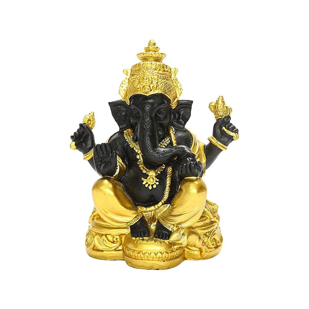 KIZQYN Table Desktop Decor Buddha Elephant God Statue Home Resin Ornaments Home Office Desktop Decor Buddhist Sculpture Craft Decoration Statue Ornament
