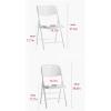 OLOTU Event Chair Simple and Creative Folding Chair Plastic Portable Backrest Chair Ergonomic Curved Back Thick Composite Steel Tube Student Seat Lightweight view 2