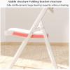 OLOTU Event Chair Simple and Creative Folding Chair Plastic Portable Backrest Chair Ergonomic Curved Back Thick Composite Steel Tube Student Seat Lightweight view 3