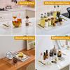 12"x16" Clear Acrylic Serving Tray with Golden Handles, Sturdy Huge Capacity Acrylic Tray for Coffee, Juice, Kitchen and Desk Organizer, Storage Tray (12"x16") view 4