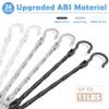 24 Pack Hangers Space Saving Magic Space Saver Storage Smart Plastic Clothes Hanger Organizer Closet Organizers and Storage for Closet Apartment College Dorm Room Essentials,Black White Grey view 2