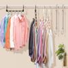 24 Pack Hangers Space Saving Magic Space Saver Storage Smart Plastic Clothes Hanger Organizer Closet Organizers and Storage for Closet Apartment College Dorm Room Essentials,Black White Grey view 3