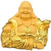 ZEELYDE Figurines,Feng Shui Statues/Ornaments,Resin Crafts Ingot Ruyi Maitreya Buddha Statue Decoration, Home Office Decoration Fragrance Car Bless Safety and Wealth view 1