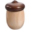 GLEAVI Cotton Bud Holder Toothpick Dispenser Chic Pegwood Box for Convenient Daily Use Storage Container with Fine Workmanship Stylish Tabletop Accessory view 1